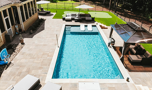 custom rectangle pool